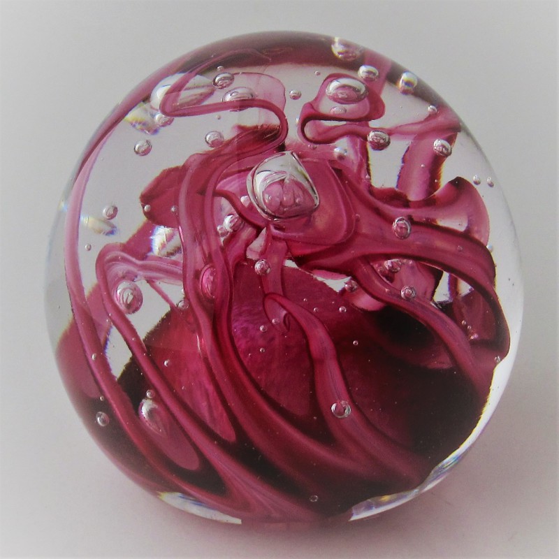 Glas Briefbeschwerer 55 mm Traumkugel    marmoriert