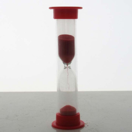 Sanduhren 0.5 min 9 cm zylindrisch Glas in Kunststoff röhre