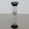 Sanduhren 15 Sek. 9 cm zylindrisch Glas in Kunststoff röhre