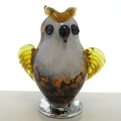 Glas Eule 15cm