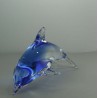 Glas Delfine 18cm klar-blau,