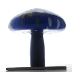 Glas-Pilz 11cm Rot-Weiss