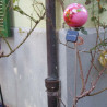 Glas-Kugel 15cm und  Amy mit Metallstab 1.2 Meter