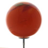 Glas-Kugel 15cm Orange mit Metallstab 1.2 Meter