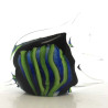 Glas Fisch 18cm klar-blau-grün-schwarz