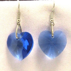 Swarovski 18 mm Herz Sapphire Anhänger