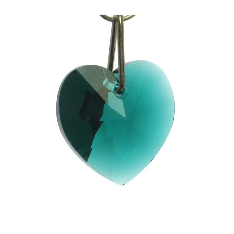 Swarovski 18 mm Herz Emerald zum hängen