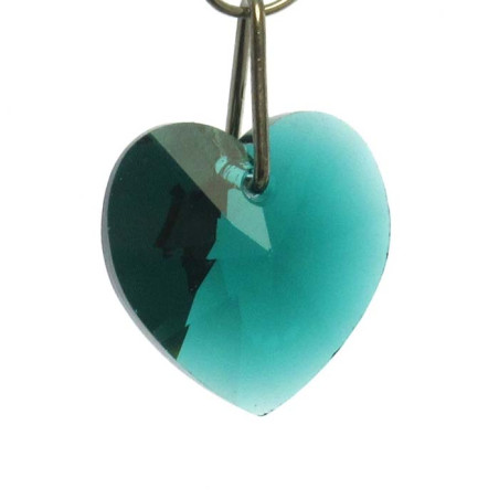 Swarovski 18 mm Herz Emerald zum hängen