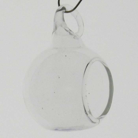 Glas Mini Kugel 30 mm mit Öffnung ca.16mm, und mit Glas Tieren