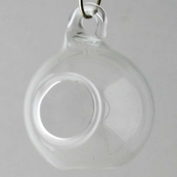 Glas Mini Kugel 25 mm mit Öffnung Deko Kugel, und mit Glas Tier zum hängen und stellen Öffnung ca. 12mm