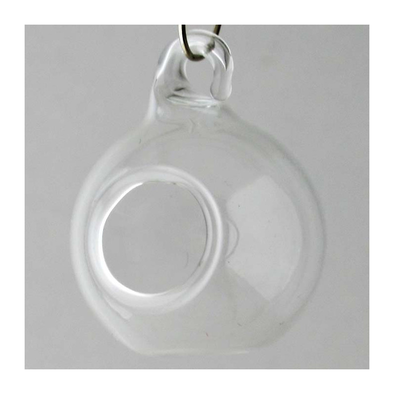 Glas Mini Kugel 25 mm mit Öffnung Deko Kugel, und mit Glas Tier zum hängen und stellen Öffnung ca. 12mm