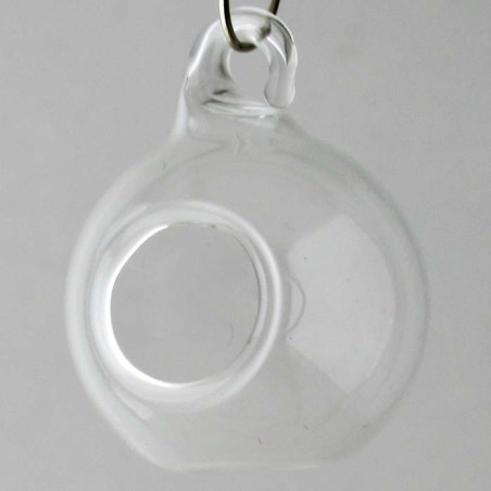 Glas Mini Kugel 25 mm mit Öffnung Deko Kugel, und mit Glas Tier zum hängen und stellen Öffnung ca. 12mm
