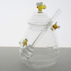 Bienen-Honigglas 480ml mit Löffel