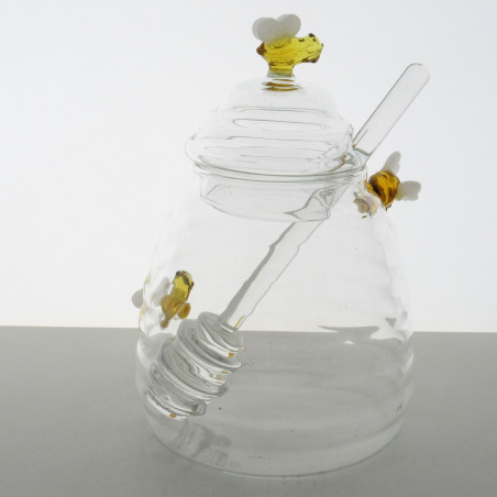 Bienen-Honigglas 480ml mit Löffel