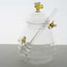 Bienen-Honigglas 480ml mit Löffel