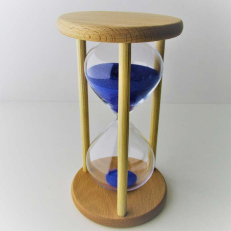 Sanduhr 45 Minuten 15 cm Buchenholz Natur