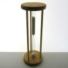 Glas-Sanduhr 15 Minuten 29x10 cm Tannenholz
