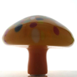 Glas-Pilz 11cm Rot-Weiss