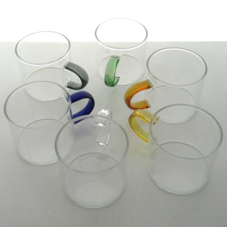 Glas Borosilikatglas-1dl 5x5.5cm 6 Stück, Glas-Espresso-Kaffeetassen -Teetasse Wärme Beständig Glas
