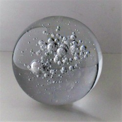 Glaskugel 40mm Klar mit Luftblasen