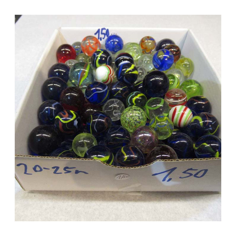Murmel 20 - 25mm Glas gemischt
