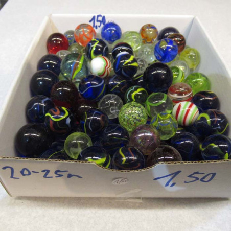 Murmel 20 - 25mm Glas gemischt
