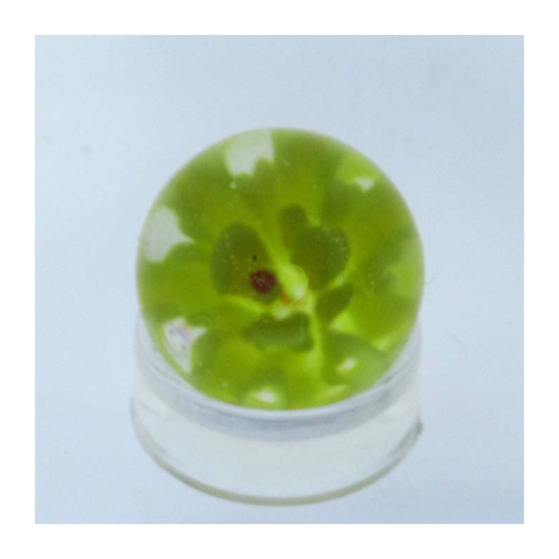 Murmel 16mm Glas mit Blume