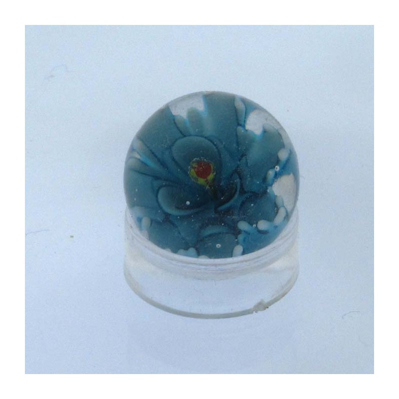 Murmel 16mm Glas mit Blume