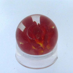 Murmel 16mm Glas mit Blume