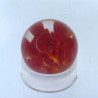 Murmel 16mm Glas mit Blume