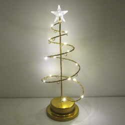 Weihnachtsbaum Nachtlicht aus Kupferdraht zum behängen