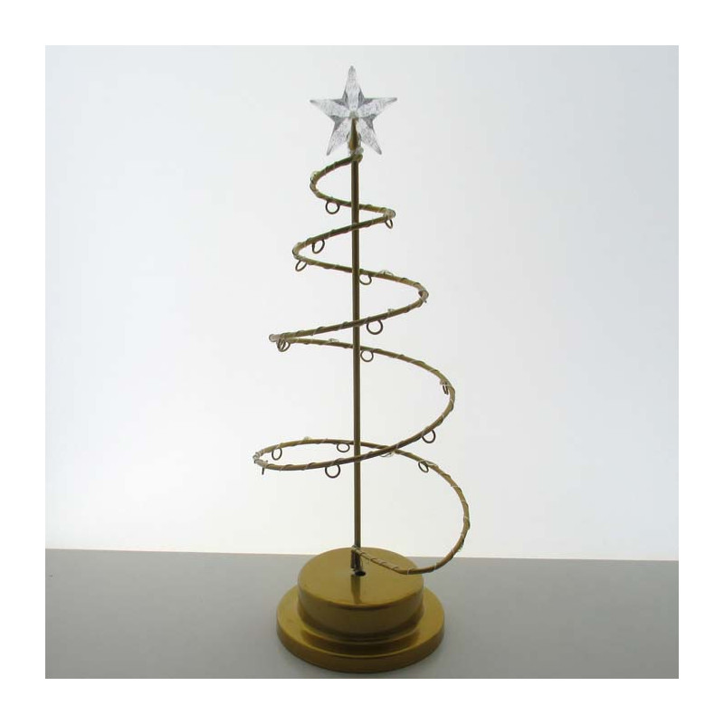 Weihnachtsbaum Nachtlicht aus Kupferdraht zum behängen