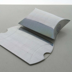 Geschenkkissen - Silber-glitzernde 67x64mm