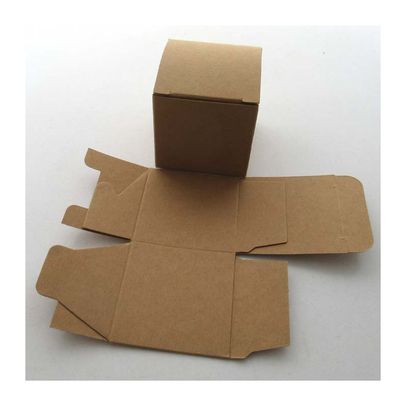Geschenkbox - Silber-glitzernde 50x50mm