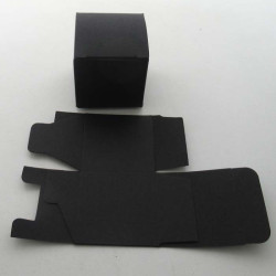 Geschenkbox - Silber-glitzernde 50x50mm