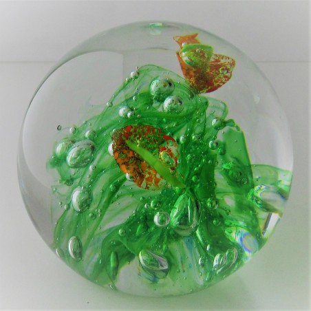 Glas Briefbeschwerer 10cm Traumkugel CZ