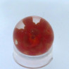 Murmel 25mm Glas mit Blume