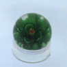 Murmel 25mm Glas mit Blume