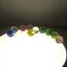 Murmel 25mm Glas mit Blume