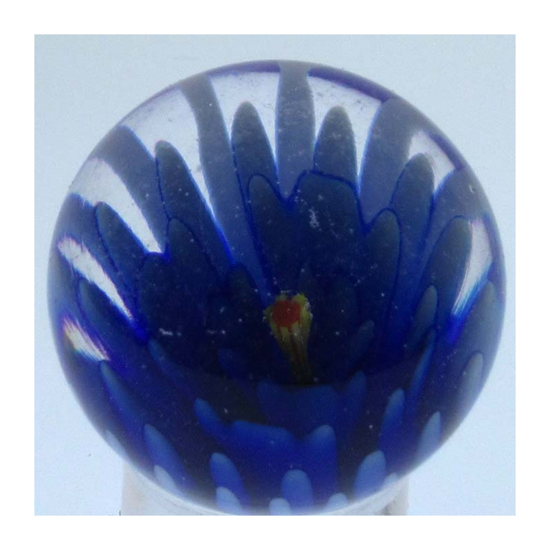 Murmel 25mm Glas mit Blume