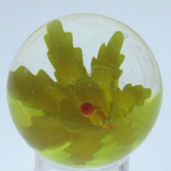 Murmel 25mm Glas mit Blume