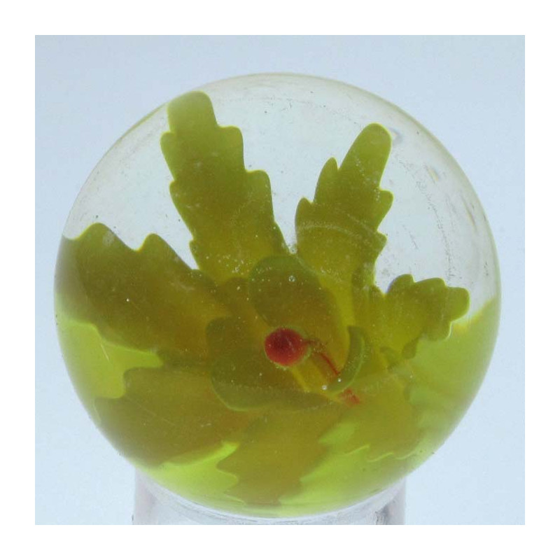 Murmel 25mm Glas mit Blume