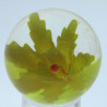 Murmel 25mm Glas mit Blume