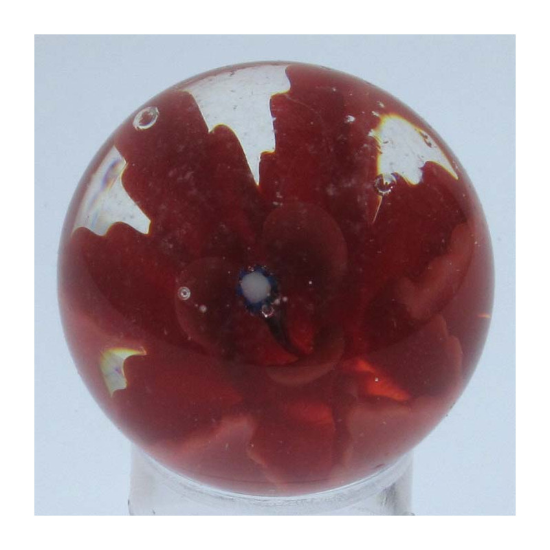 Murmel 25mm Glas mit Blume