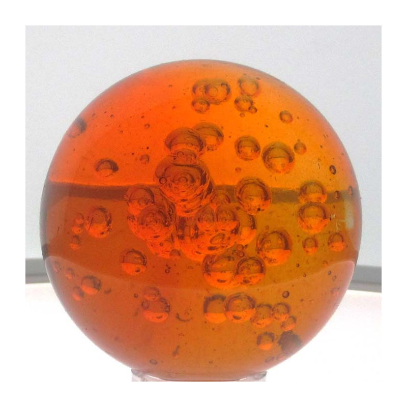 Glas-Kugel 40mm mit Luftblasen verschiedene Farben bleifrei