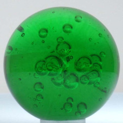 Glas-Kugel 40mm mit Luftblasen verschiedene Farben bleifrei
