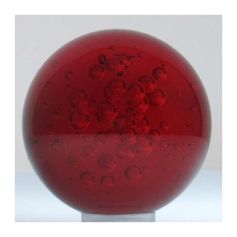 Glas-Kugel 40mm mit Luftblasen verschiedene Farben bleifrei