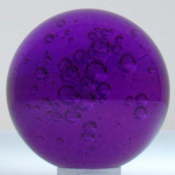 Glas-Kugel 40mm mit Luftblasen verschiedene Farben bleifrei