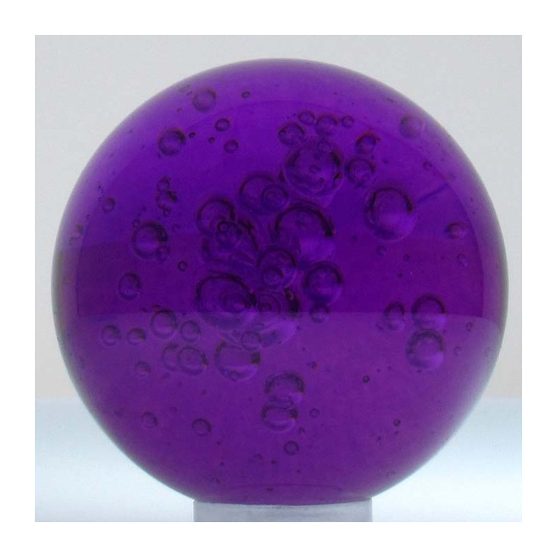 Glas-Kugel 40mm mit Luftblasen verschiedene Farben bleifrei