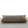 Geschenkkissen mit Fenster-Braun ca.13.5x66x25mm